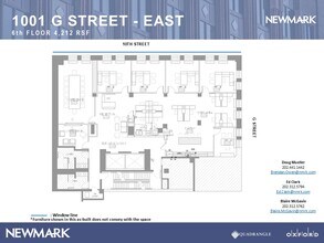 1001 G St NW, Washington, DC for lease Floor Plan- Image 1 of 9
