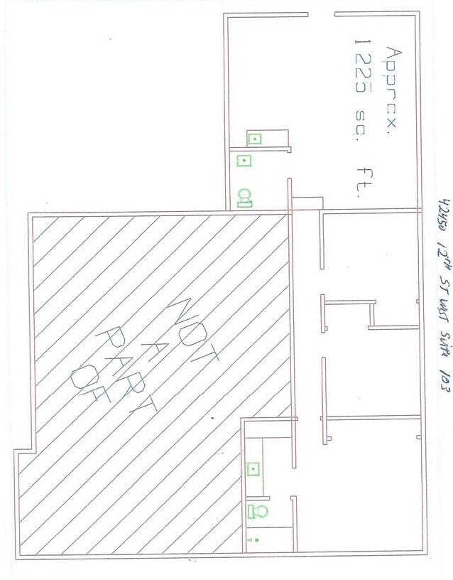 42450 12th St W, Lancaster, CA for lease Floor Plan- Image 1 of 2