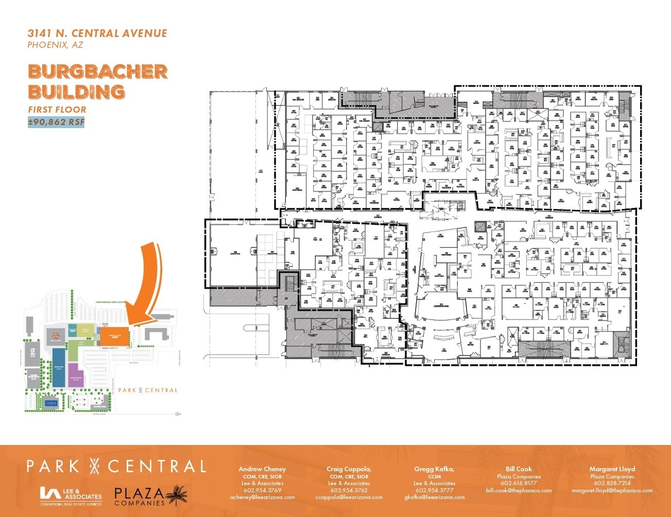 3110 N Central Ave, Phoenix, AZ for lease Floor Plan- Image 1 of 1