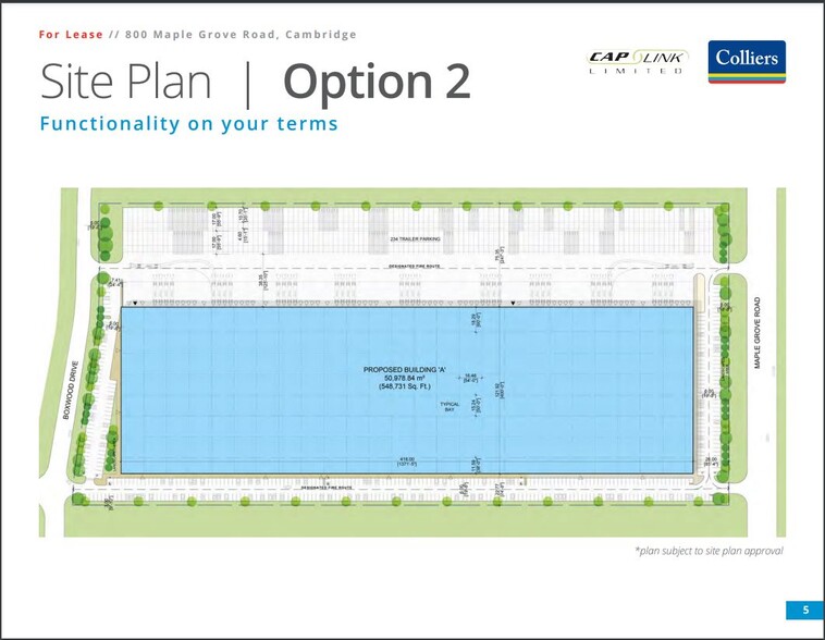 800 Maple Grove Rd, Cambridge, ON for lease - Site Plan - Image 2 of 2