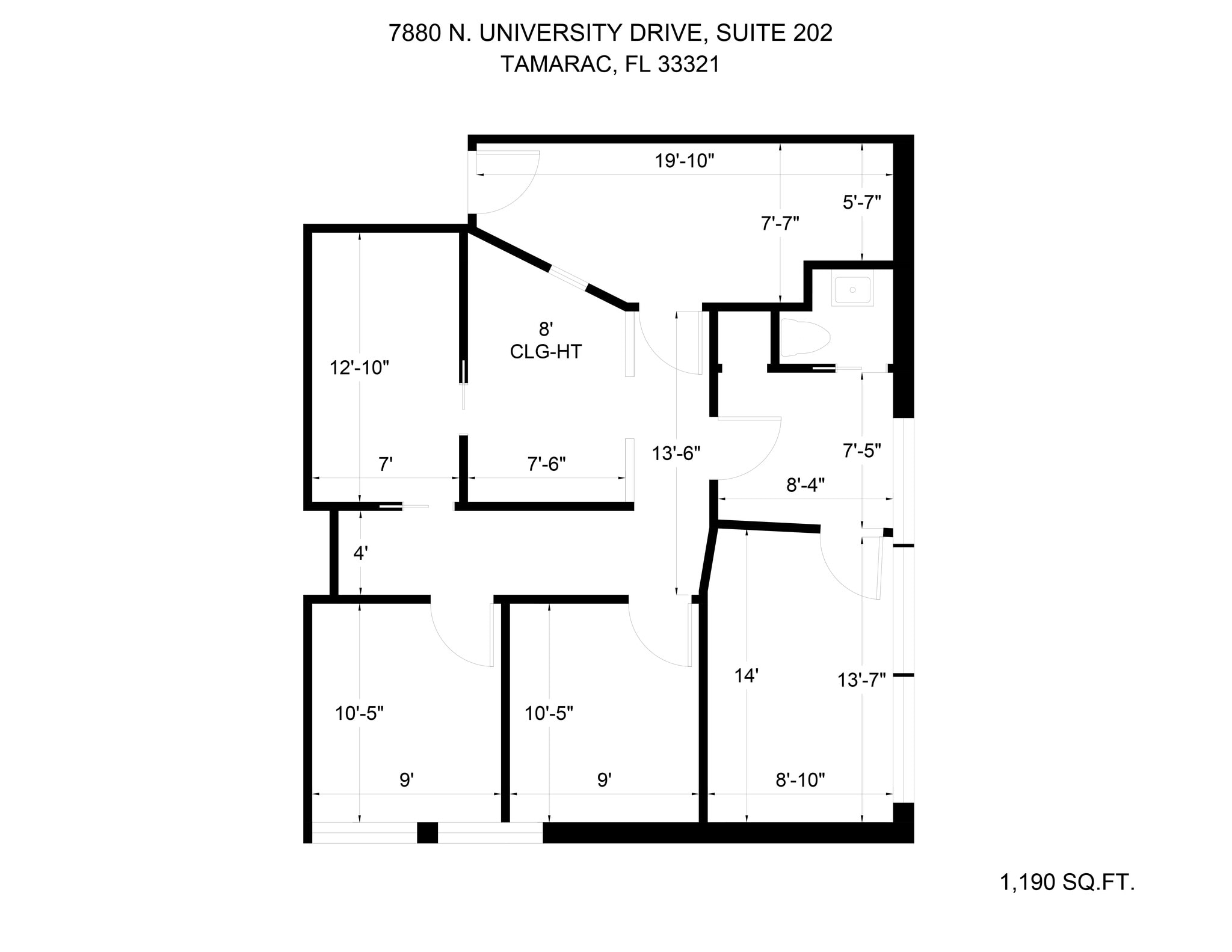 7880 N University Dr, Tamarac, FL for lease Site Plan- Image 1 of 11