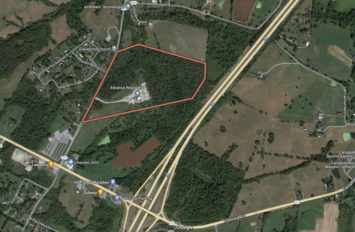 268 Old Carmon, Campbellsburg, KY for sale Aerial- Image 1 of 2