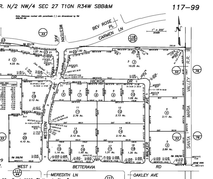 W Betteravia Rd & Walker Ave, Santa Maria, CA for lease - Plat Map - Image 2 of 4