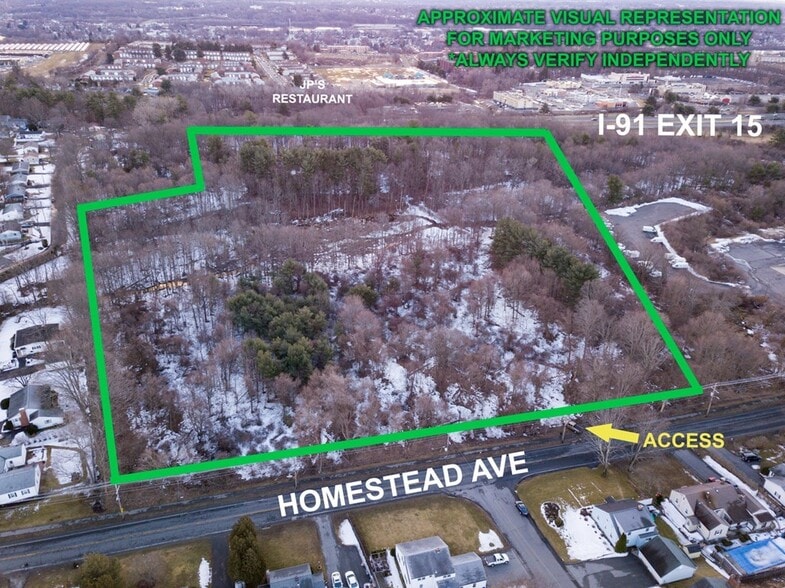 Homestead Ave, Holyoke, MA for sale - Aerial - Image 1 of 5