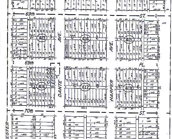 6915-6925 S Dante Ave, Chicago, IL for sale - Plat Map - Image 2 of 2