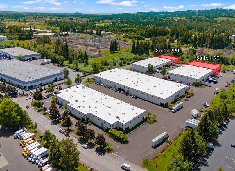 9565 SW Ridder Rd, Wilsonville, OR for lease - Aerial - Image 2 of 3