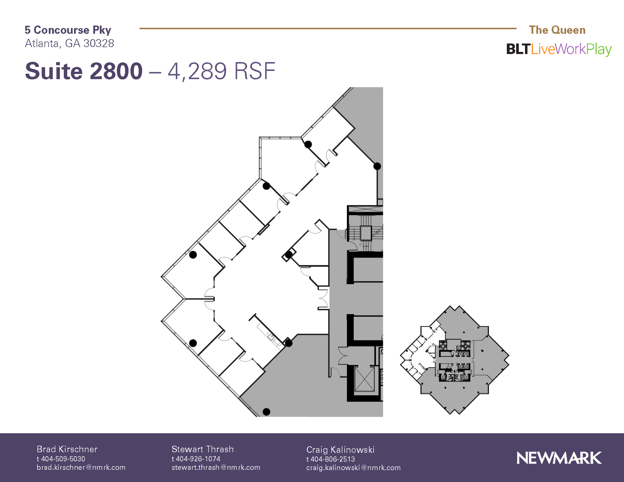 6 Concourse Pky NE, Atlanta, GA for lease Floor Plan- Image 1 of 12