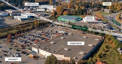 34377-34379 Marshall Rd, Abbotsford, BC for lease Aerial- Image 1 of 2