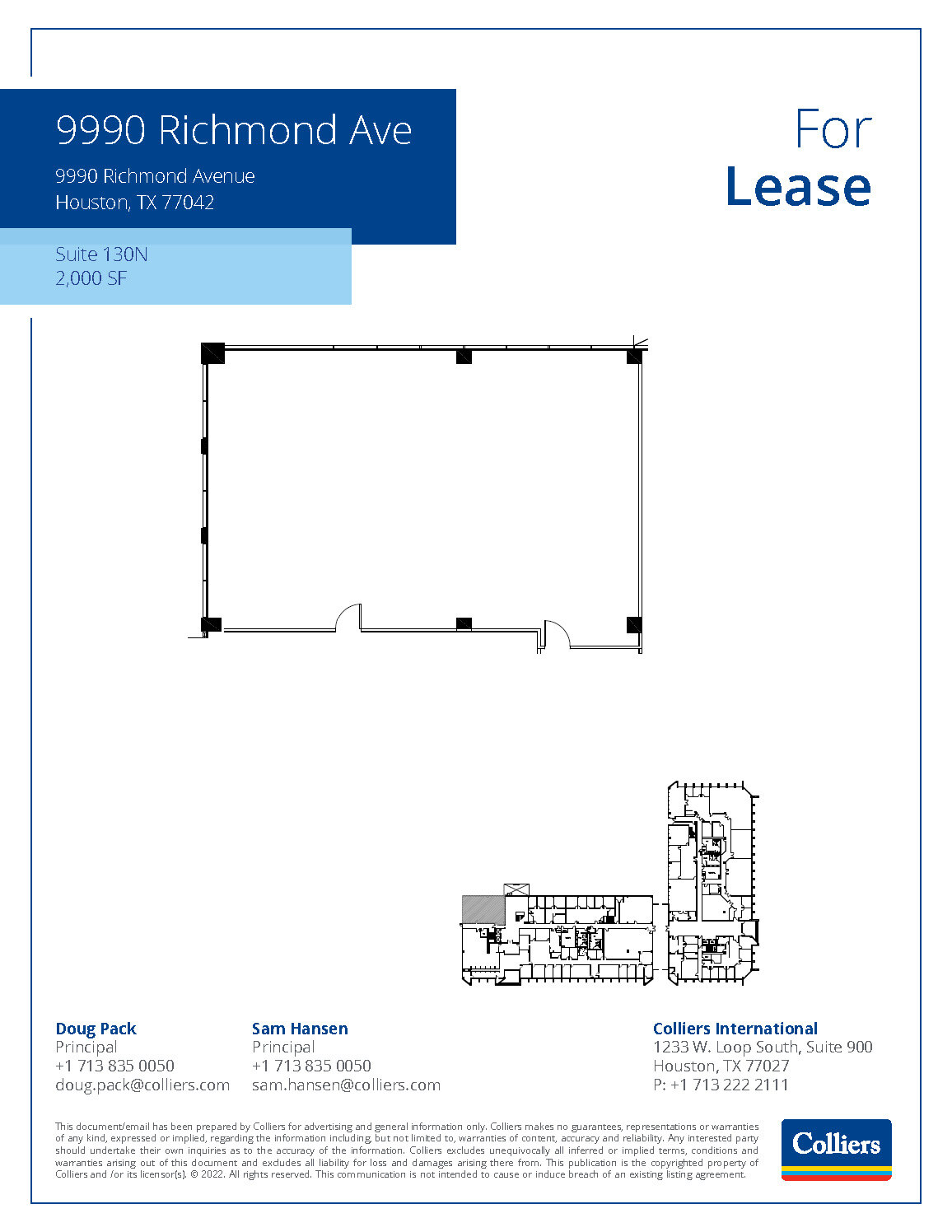 9990 Richmond Ave, Houston, TX for lease Floor Plan- Image 1 of 1