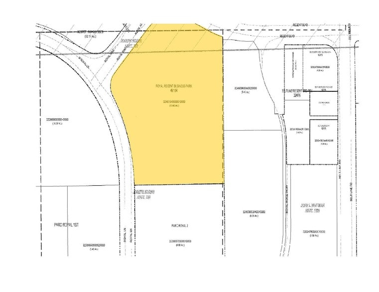 3660 Regent Blvd, Irving, TX for lease - Plat Map - Image 3 of 8