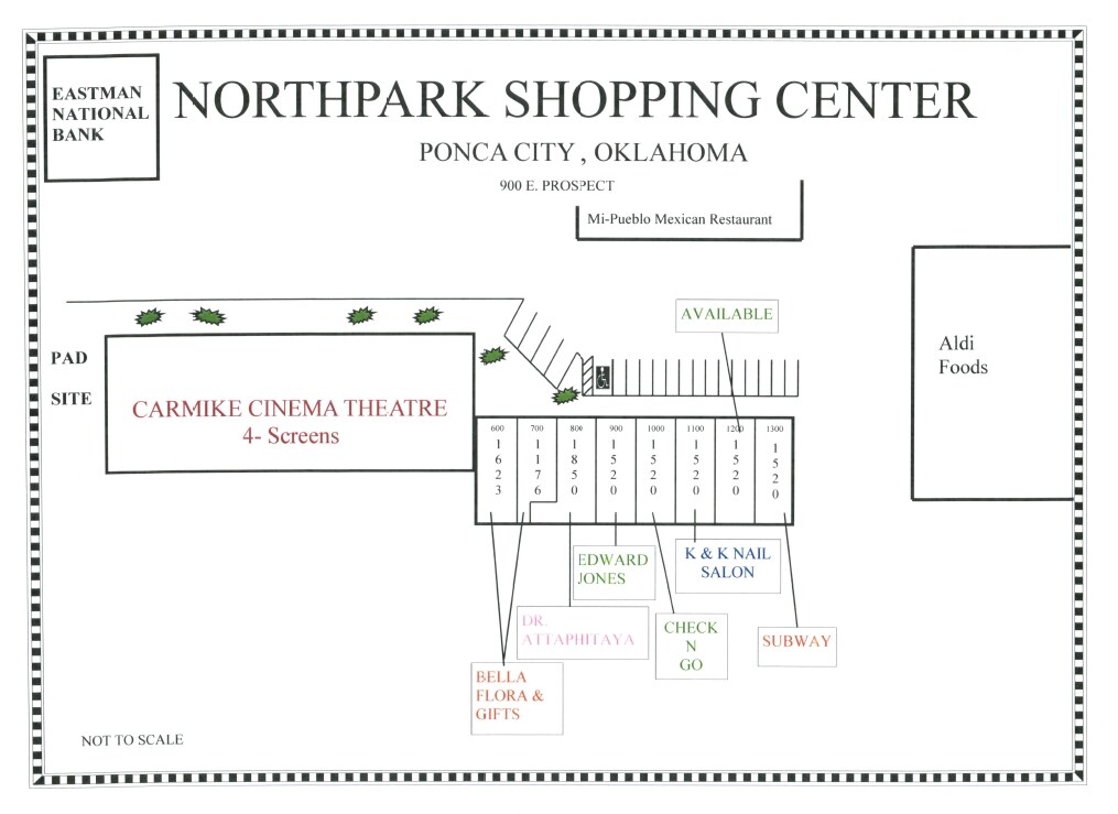 900 E Prospect Ave, Ponca City, OK for lease Site Plan- Image 1 of 4