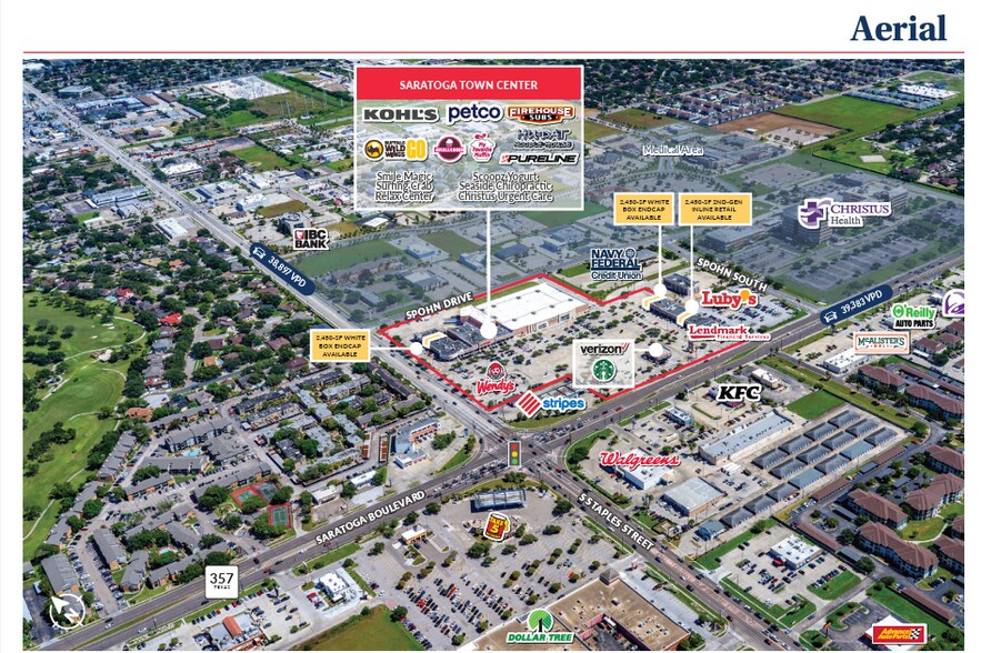 5530-5626 Saratoga Blvd, Corpus Christi, TX for lease - Building Photo - Image 1 of 5