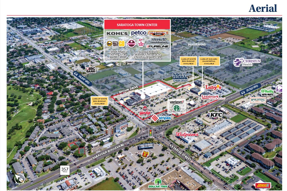 5530-5626 Saratoga Blvd, Corpus Christi, TX for lease Building Photo- Image 1 of 6