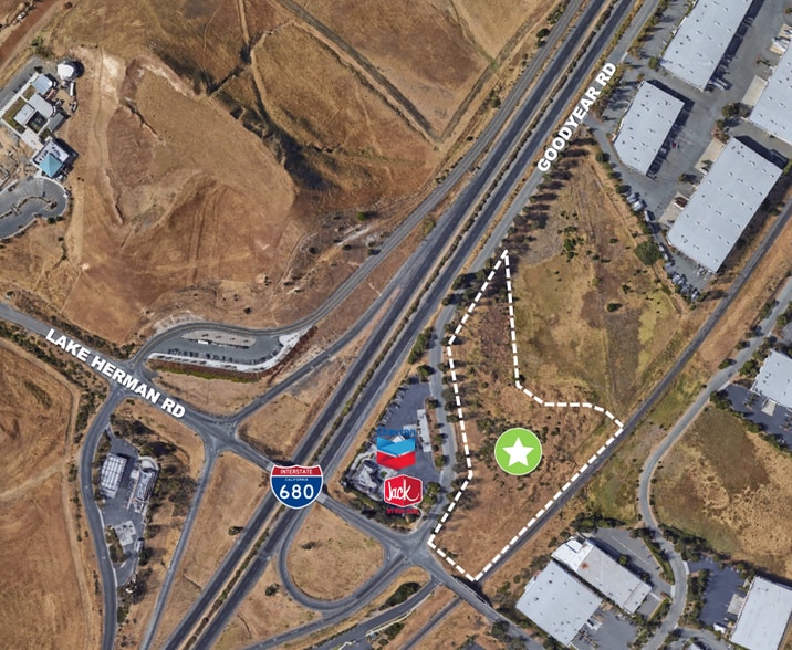 Highway 680, Benicia, CA for sale - Aerial - Image 1 of 2