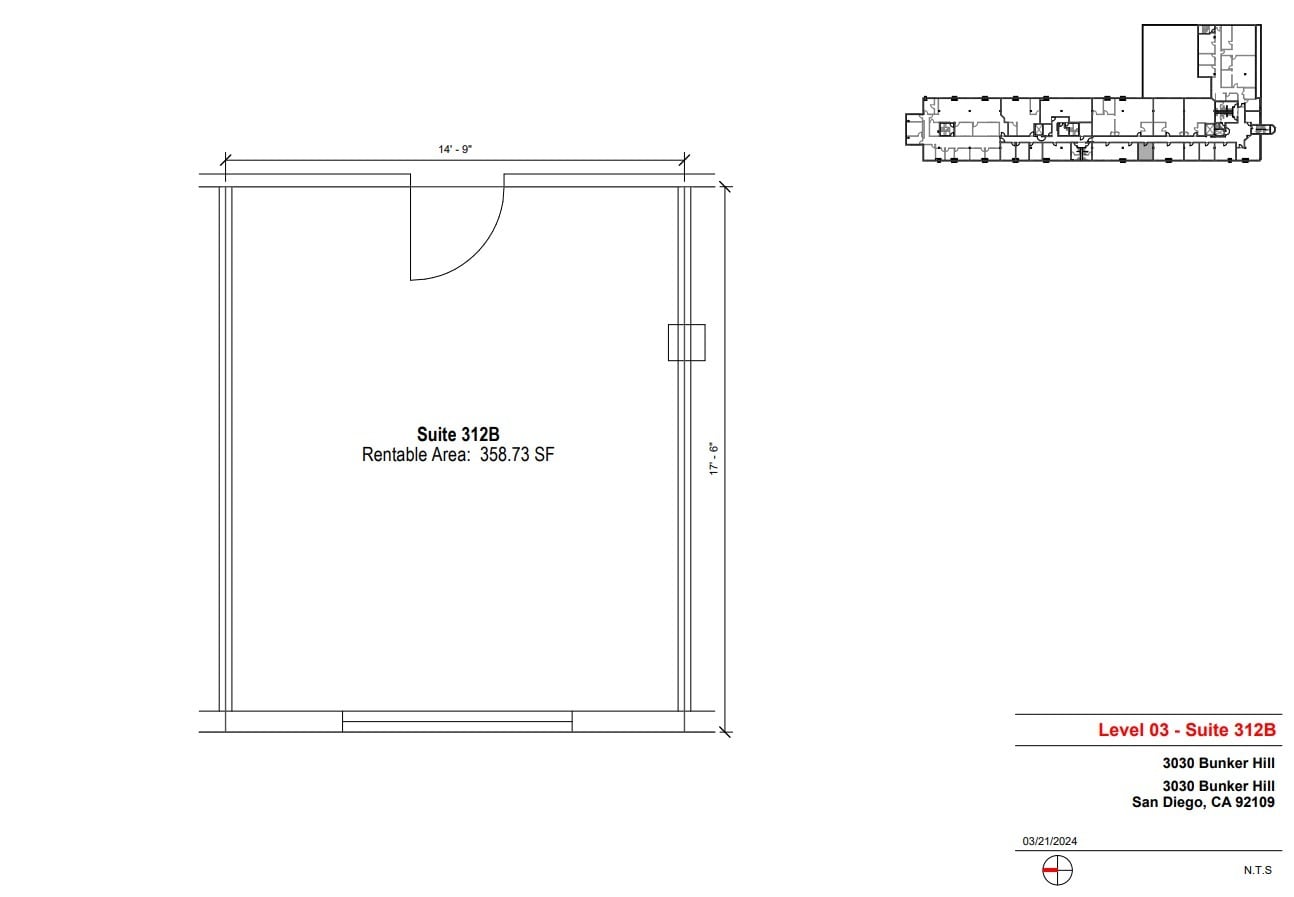 3030 Bunker Hill St, San Diego, CA for lease Floor Plan- Image 1 of 1