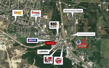 100-227 Garson Ln, Farmington, MO - AERIAL map view