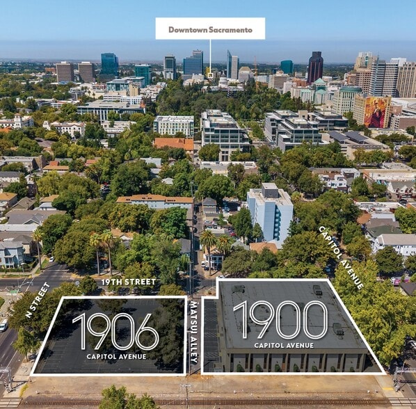 1900 Capitol Ave, Sacramento, CA for sale - Aerial - Image 2 of 7
