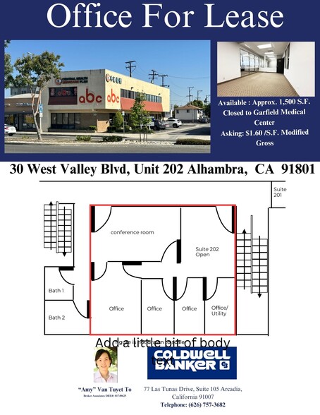 30 W Valley Blvd, Alhambra, CA for lease - Building Photo - Image 2 of 15