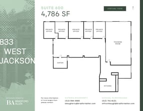 833 W Jackson Blvd, Chicago, IL for lease Floor Plan- Image 1 of 8