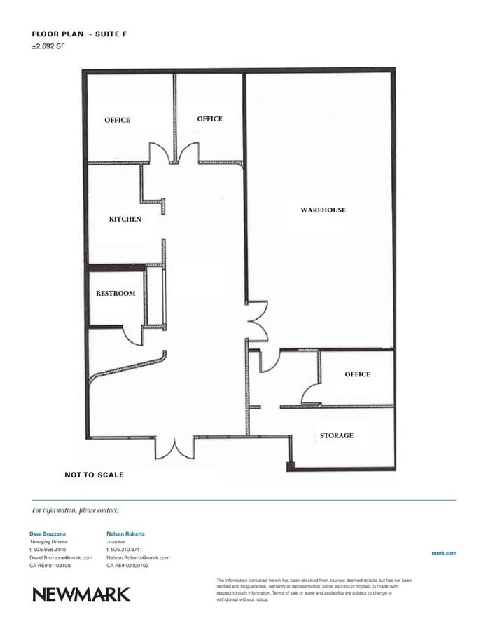 4749 Bennett Dr, Livermore, CA 94551 - Unit F - - Floor Plan - Image 1 of 1