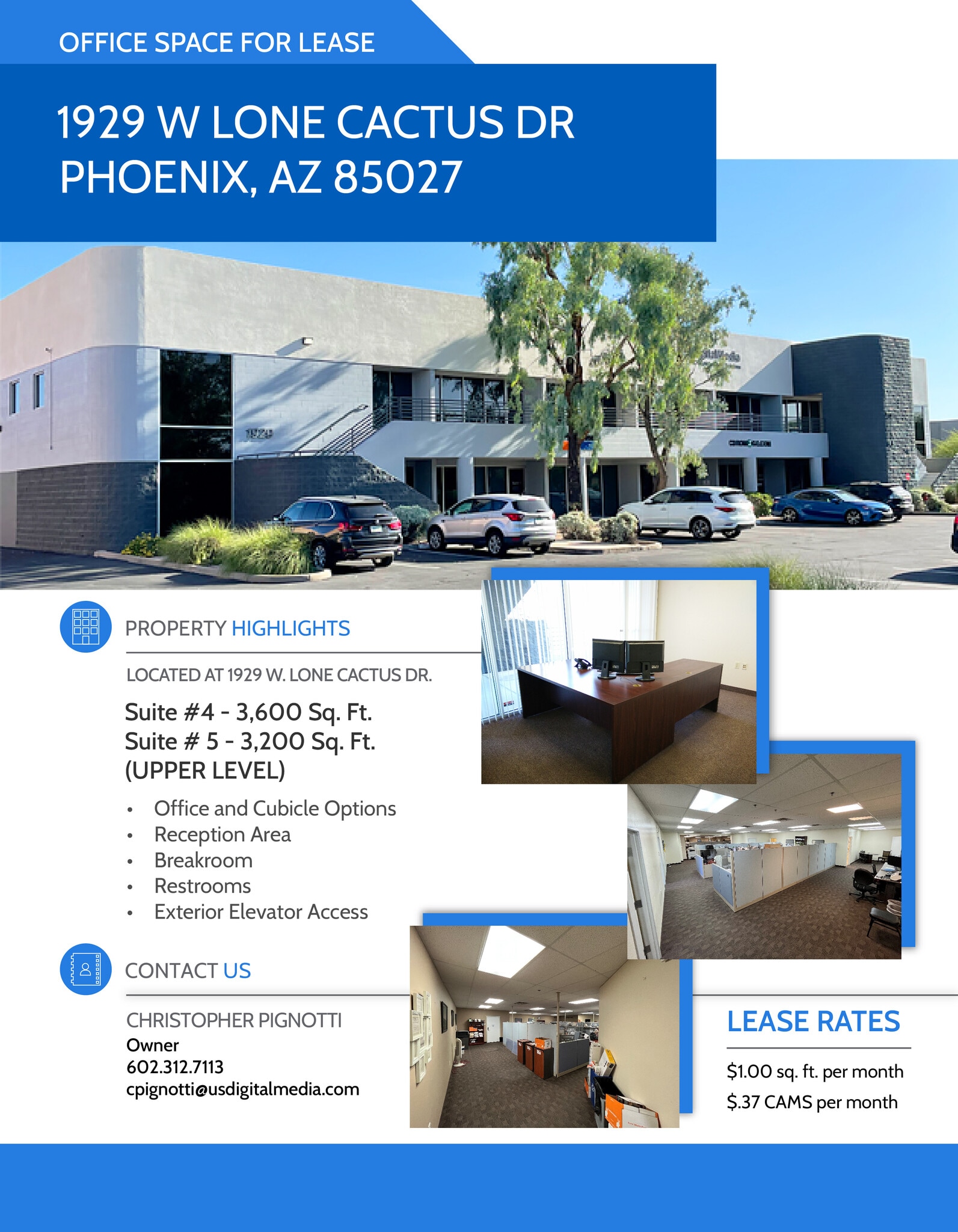 1929 W Lone Cactus Dr, Phoenix, AZ for lease Building Photo- Image 1 of 8