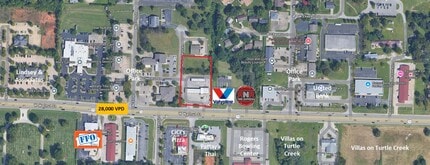 3515 W Walnut St, Rogers, AR - AERIAL  map view