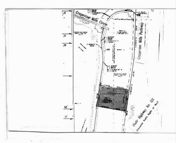 2705 E Grapevine Mills Cir, Grapevine, TX for lease - Plat Map - Image 2 of 3