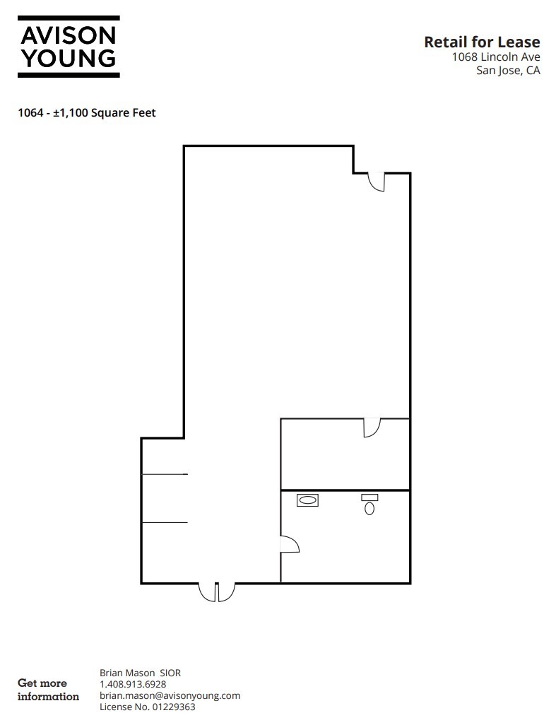 1060-1070 Lincoln Ave, San Jose, CA for lease Floor Plan- Image 1 of 1