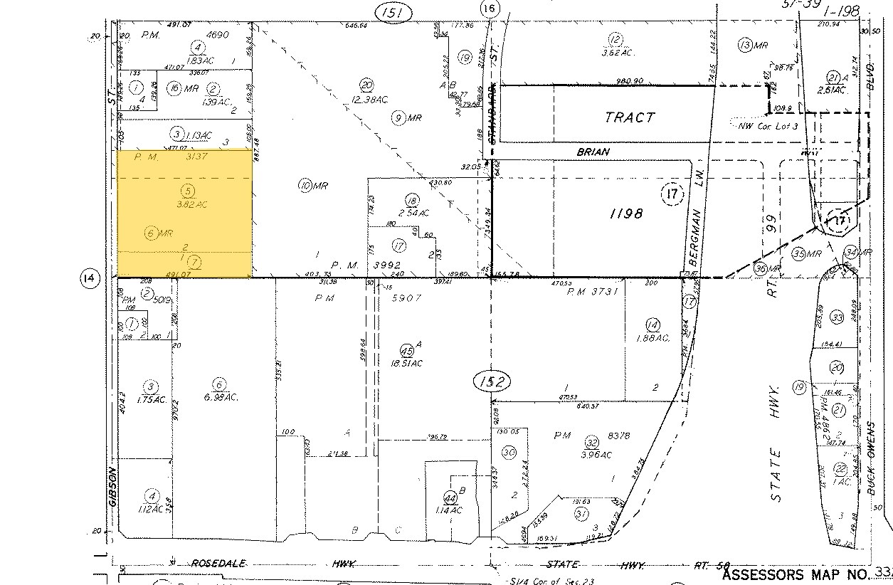 2900 Gibson St Bakersfield CA - 2900 Gibson St Bakersfield CA Plat Map 2 LargeHighDefinition