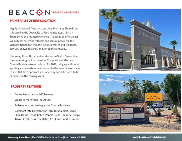 72600-72880 Dinah Shore Dr, Palm Desert, CA for lease - Building Photo - Image 3 of 6