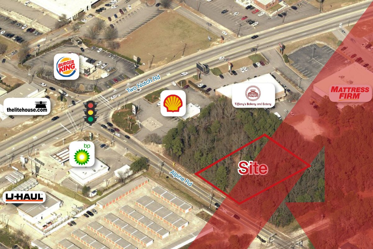 Alpine Rd, Columbia, SC for sale Aerial- Image 1 of 1