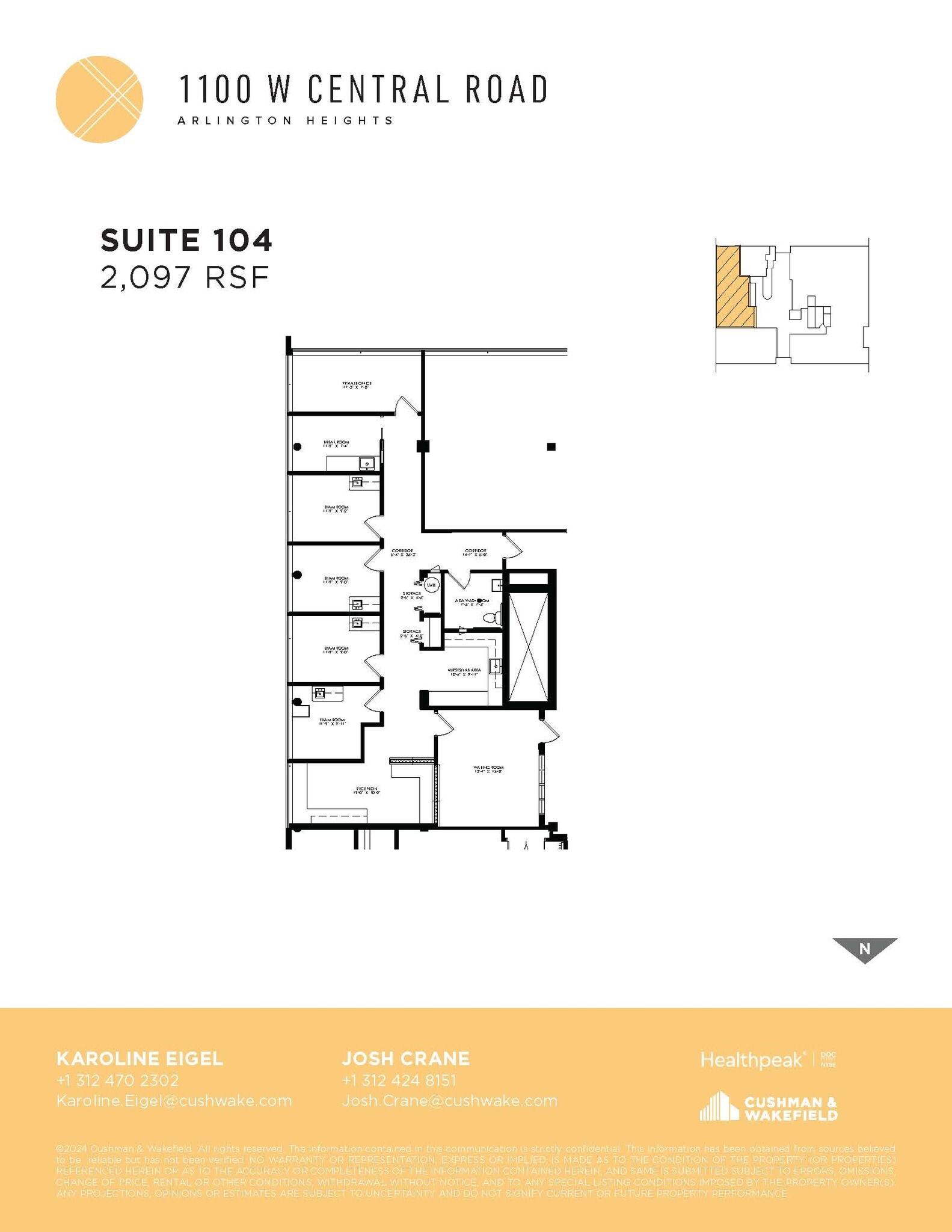 1100 W Central Rd, Arlington Heights, IL for lease Floor Plan- Image 1 of 1