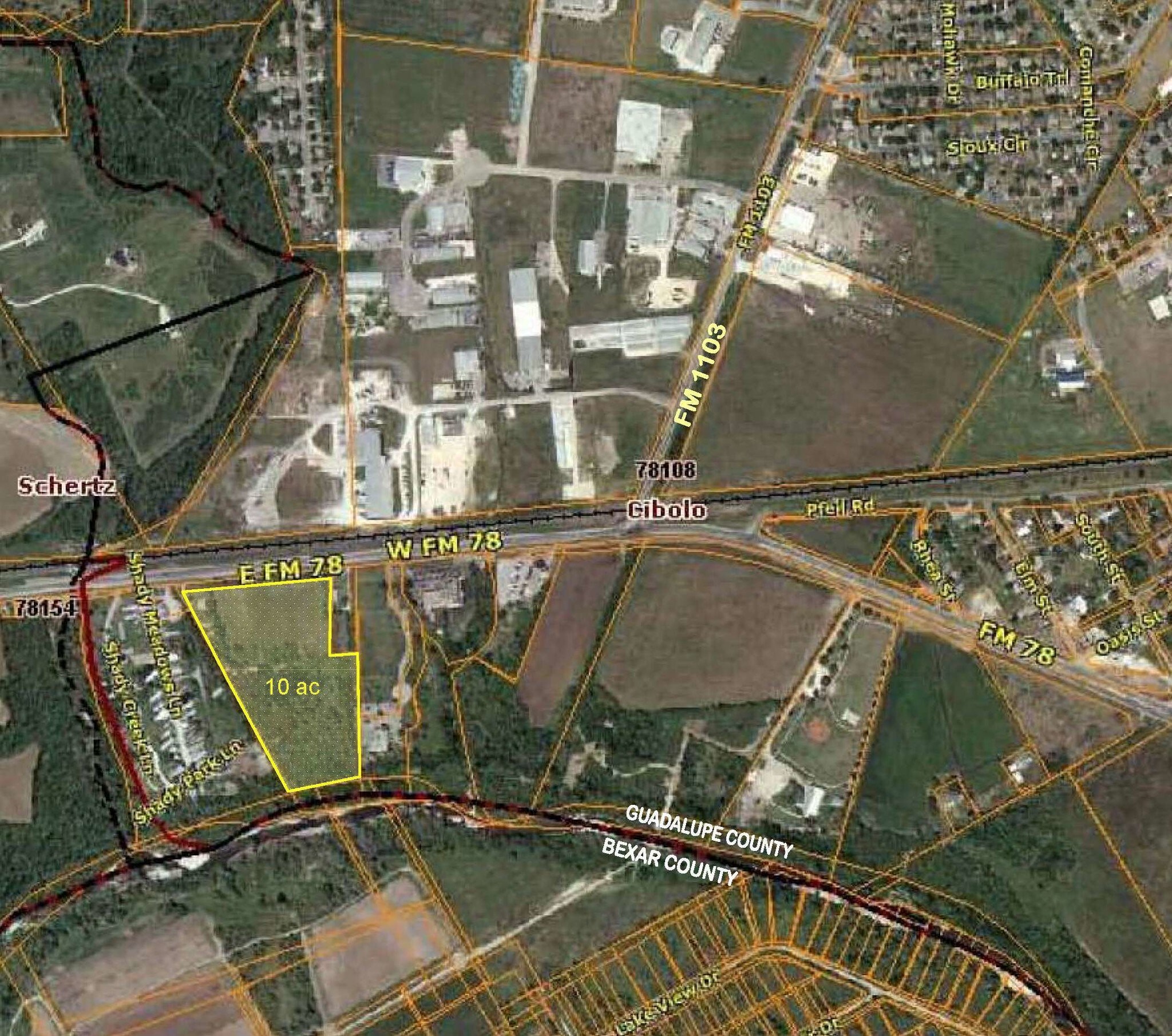 Shady Meadows & FM 78, Cibolo, TX for sale Primary Photo- Image 1 of 1