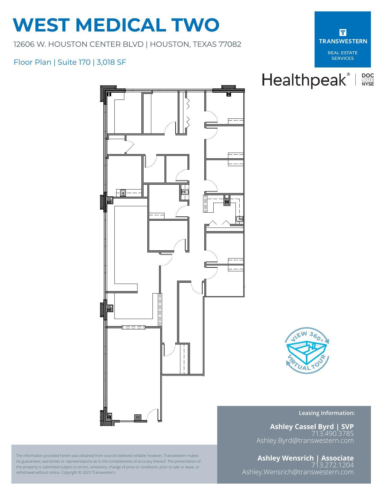 12606 W Houston Center Blvd, Houston, TX for lease Floor Plan- Image 1 of 1