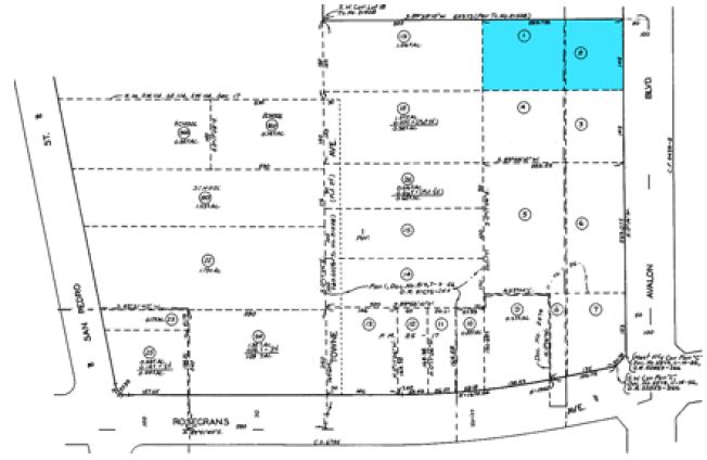 14101 S Avalon Blvd, Los Angeles, CA for lease - Plat Map - Image 2 of 2