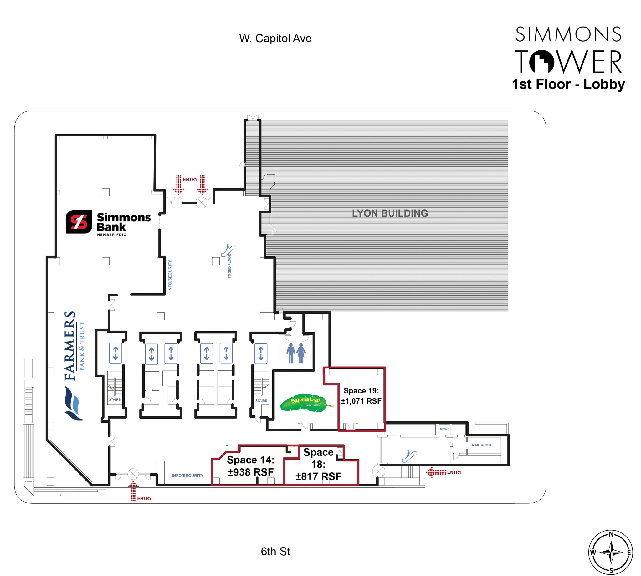 425 W Capitol Ave, Little Rock, AR for lease Floor Plan- Image 1 of 6