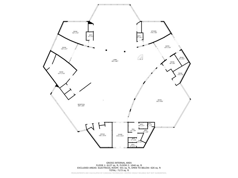 2532 Crossroads Blvd, Waterloo, IA for lease - Floor Plan - Image 2 of 4