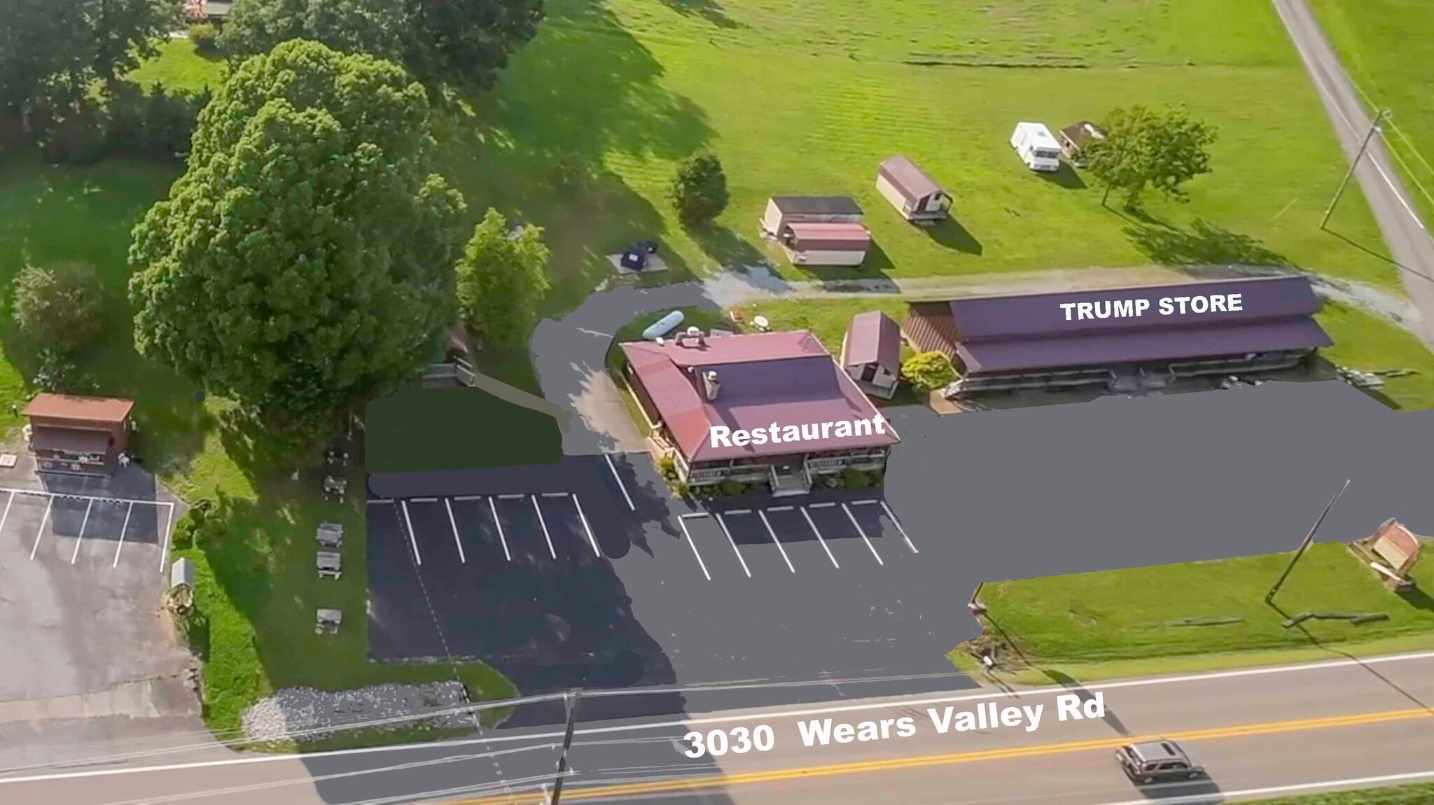 3030 Wears Valley Rd, Pigeon Forge, TN for lease Aerial- Image 1 of 2