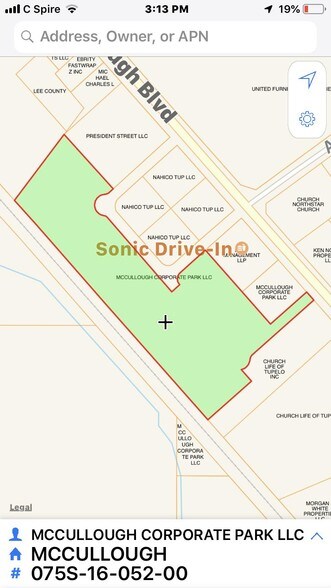 0 McCullough Blvd, Tupelo, MS for sale - Plat Map - Image 1 of 1