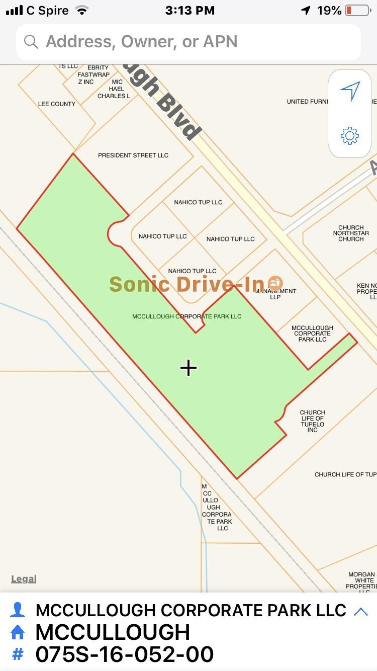 0 McCullough Blvd, Tupelo, MS for sale Plat Map- Image 1 of 1