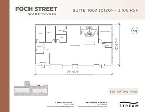 821-1075 Foch St, Fort Worth, TX for lease Floor Plan- Image 1 of 1