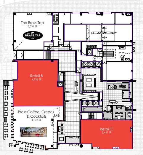 400 Hillsborough St, Raleigh, NC for lease Floor Plan- Image 1 of 1