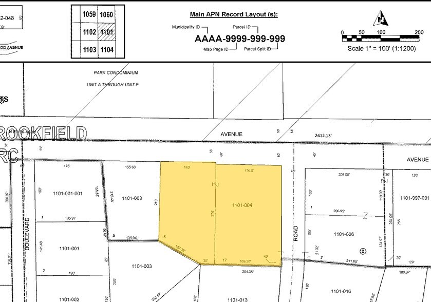 12605-12665 W North Ave, Brookfield, WI for sale - Plat Map - Image 1 of 1