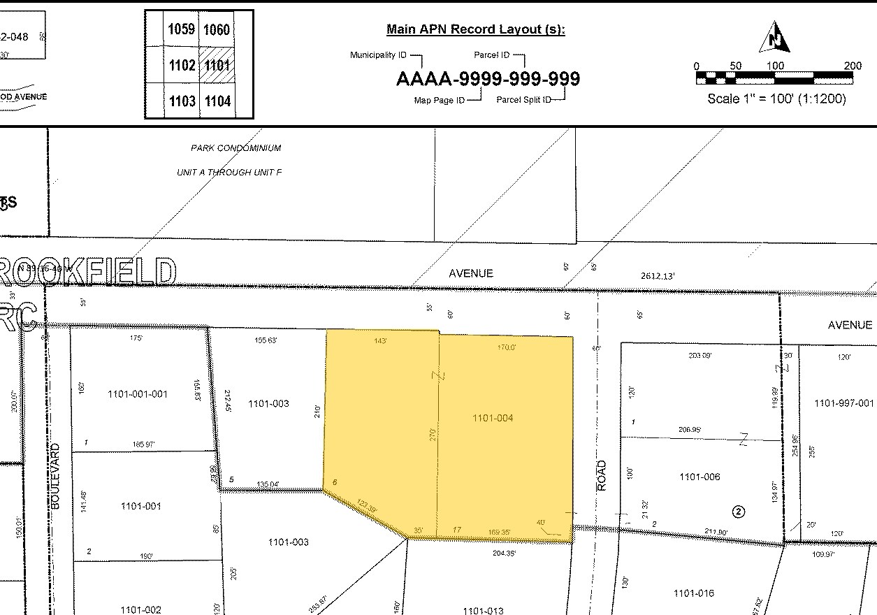 12605-12665 W North Ave, Brookfield, WI for sale Plat Map- Image 1 of 1