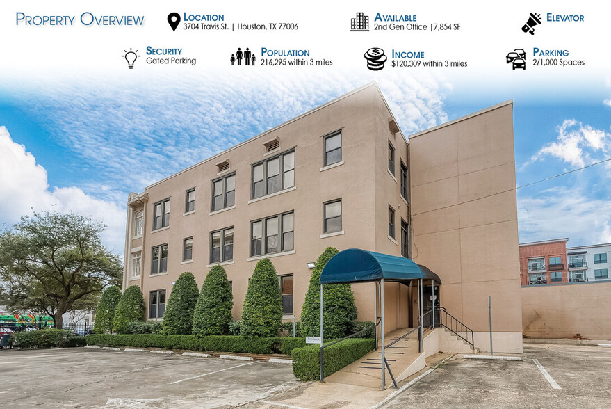 3704 Travis St, Houston, TX for lease - Building Photo - Image 2 of 4