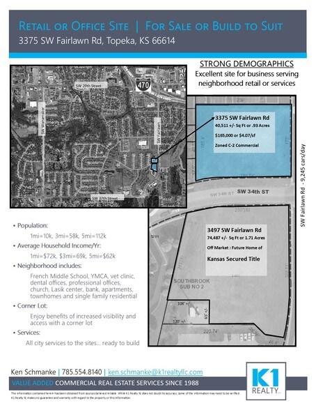 3497 SW Fairlawn Rd, Topeka, KS for sale - Other - Image 1 of 1