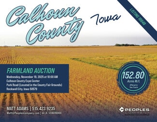 More details for 00 County Highway D26, Rockwell City, IA - Land for Sale