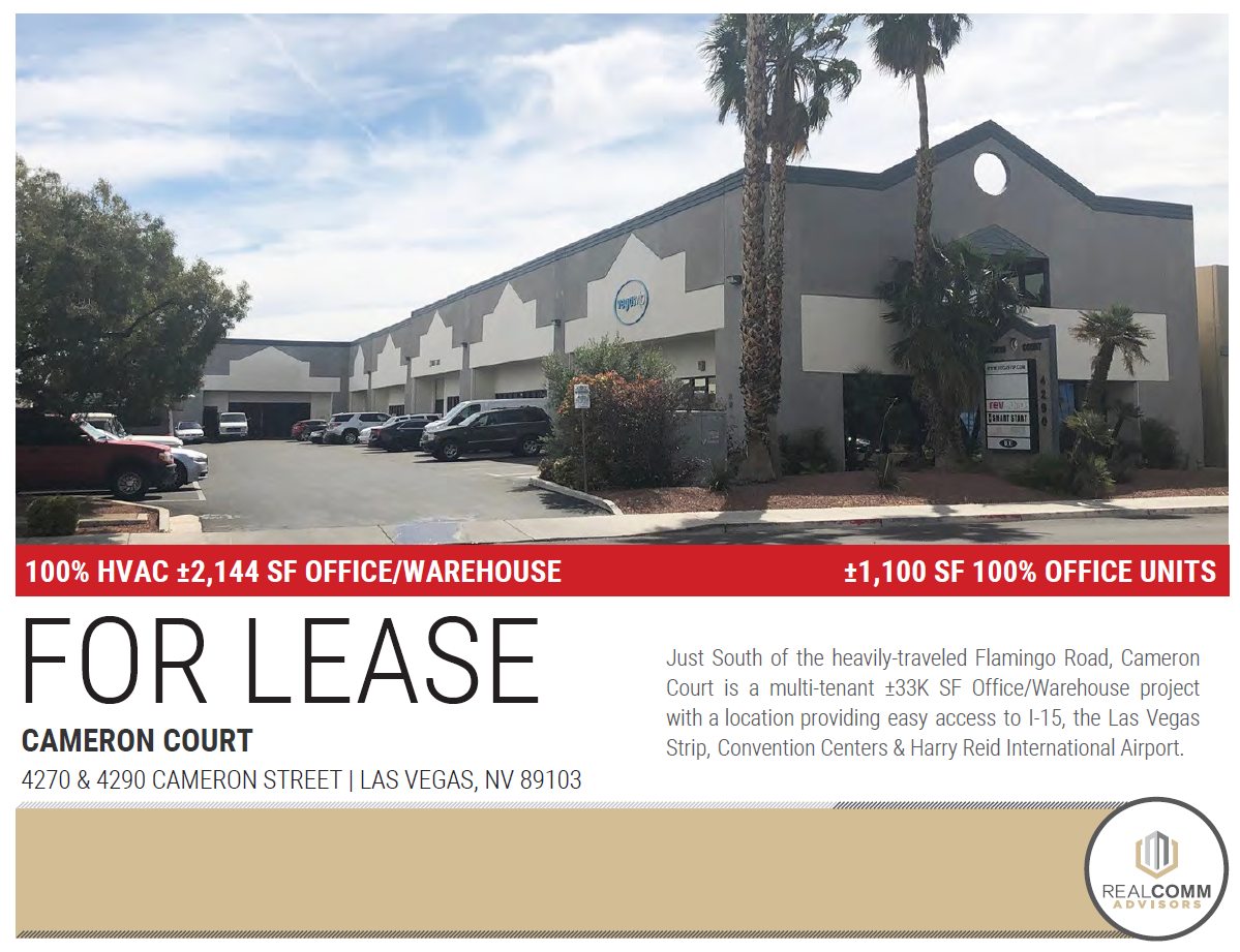 4290 Cameron St, Las Vegas, NV for lease Building Photo- Image 1 of 4