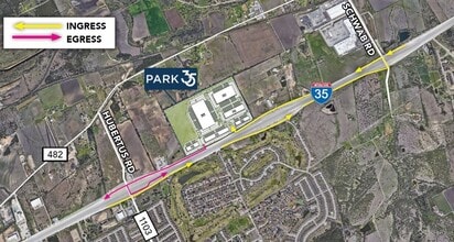 22867 IH-35, Schertz, TX - AERIAL  map view