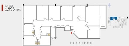 2004 14th St NW, Calgary, AB for lease Floor Plan- Image 1 of 1